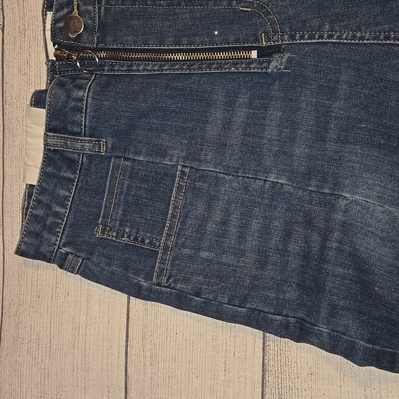 EVIDNT Tangier Step Hem Straight Cropped Jeans Medium Wash Size 30 NWT - Picture 5 of 16